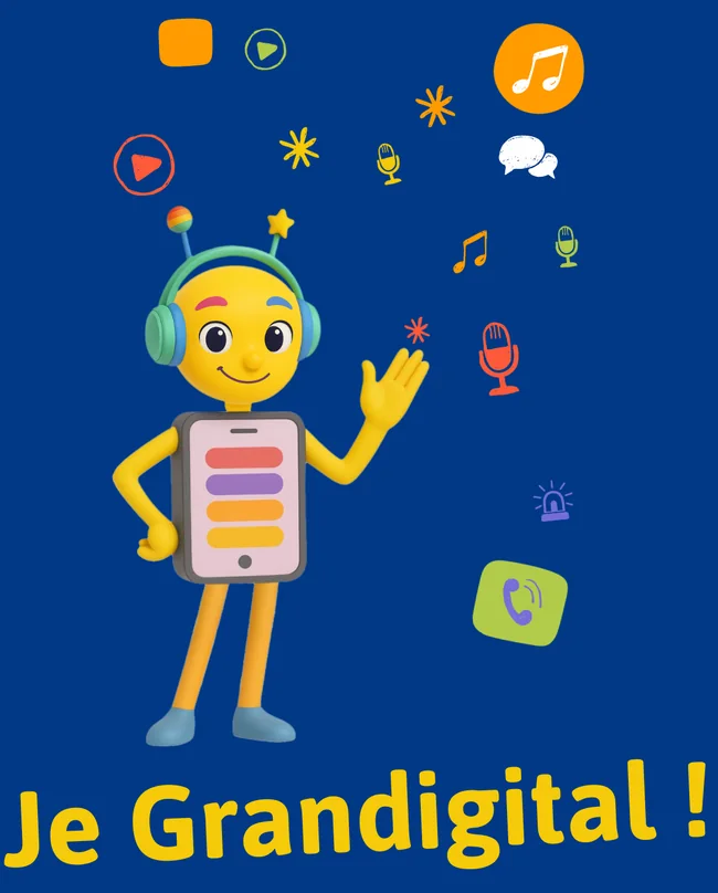 La mascotte Zitelou : Je Grandigital !
